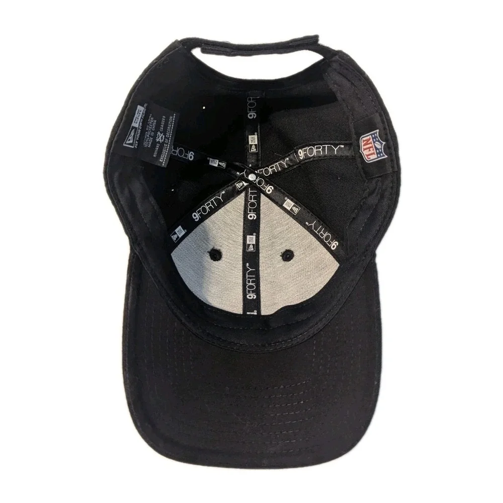 New Era NFL Pittsburgh Steelers Adjustable 9Forty Logo Hat‎ Black Cap One Size